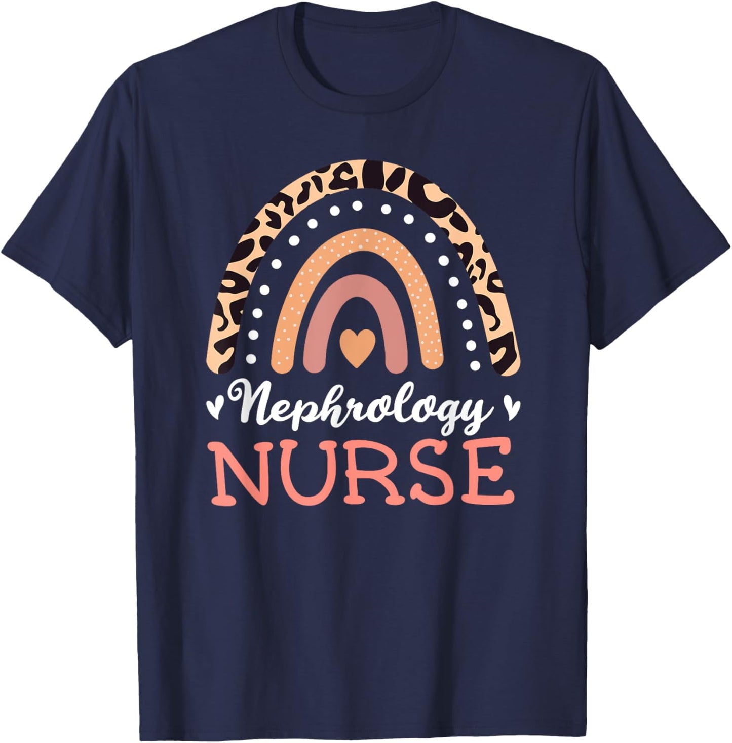 Dialysis Rn Rainbow Nephrology Registered Nurse Kidney RN T-Shirt - T-Shirt | Navy
