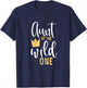 Aunt of the Wild One Shirt 1st Birthday First Cute Thing T-Shirt - T-Shirt | Navy