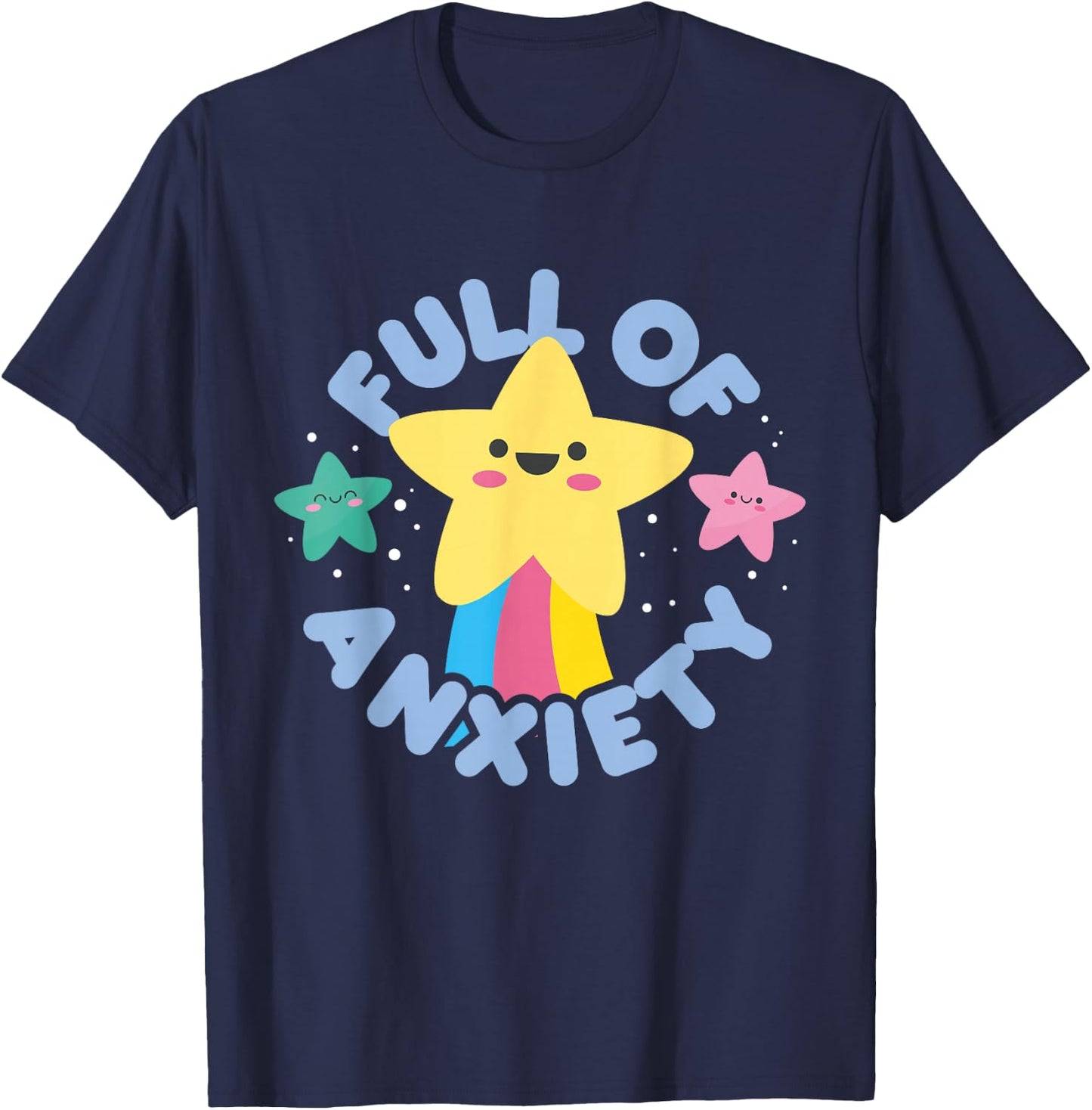 Cute Kawaii Kawaii Goth Kawaii Gift Pastel Goth Anxiety T-Shirt - T-Shirt | Navy