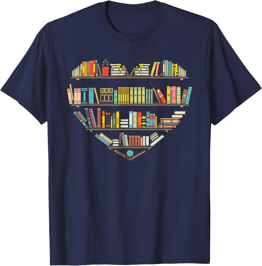 Cool Books Reading Men Women Book Lover Literacy Librarian Small T-Shirt - T-Shirt | Navy