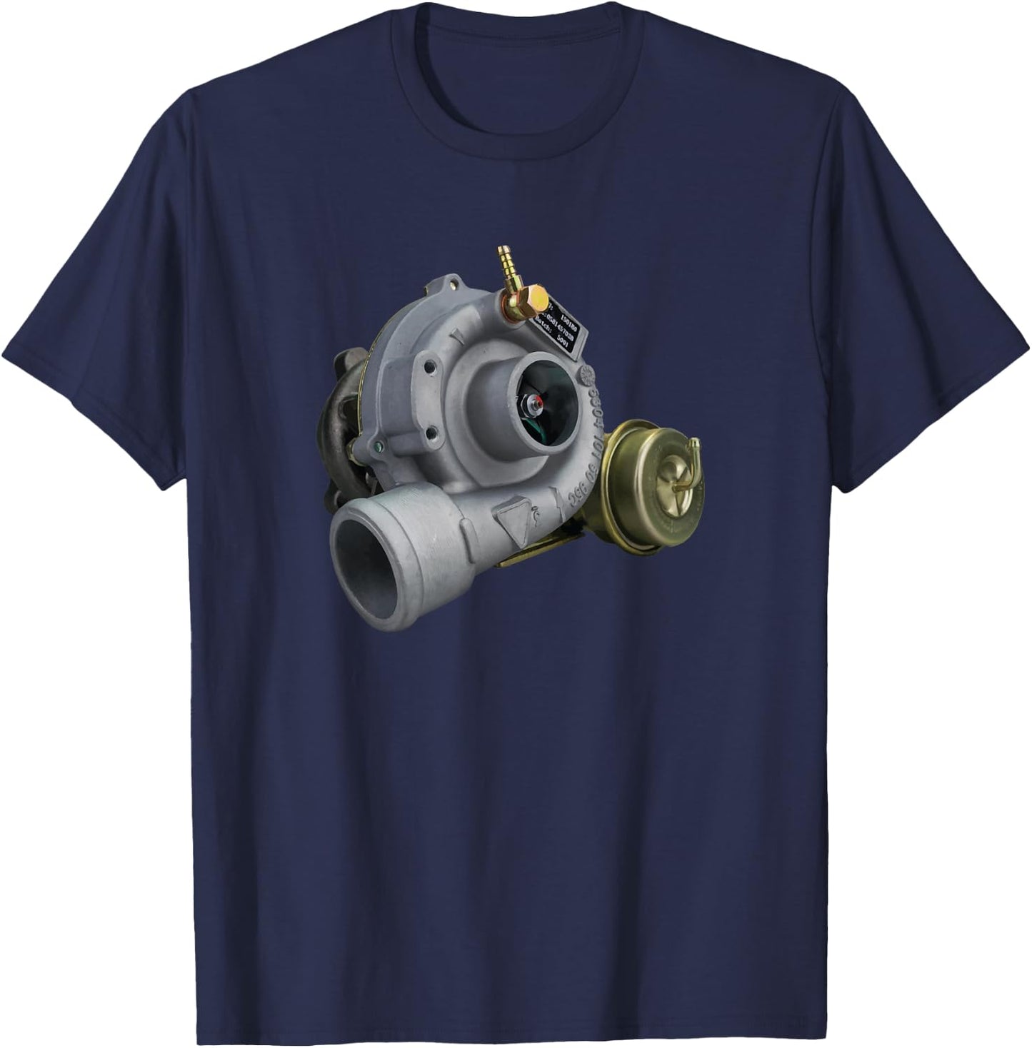 Turbo Car Boost Boosted Turbocharger E85 Intercooler Exhaust T-Shirt - T-Shirt | Navy