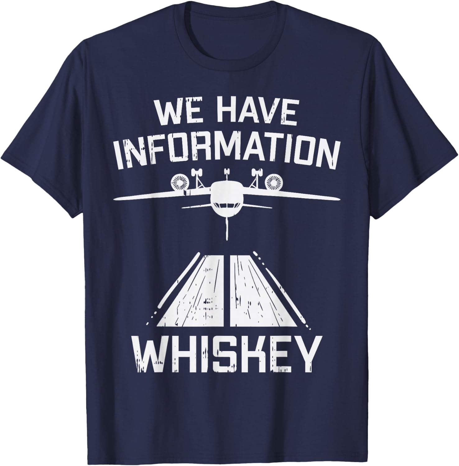 BoredKoalas Aviation Lovers Shirts Pilot Gifts Information Whiskey Funny Aviation Code Humor Pilot ATC Gift -Adults Black Small Classic Fit Short Sleeve Cotton Polyester T-Shirt - T-Shirt | Navy