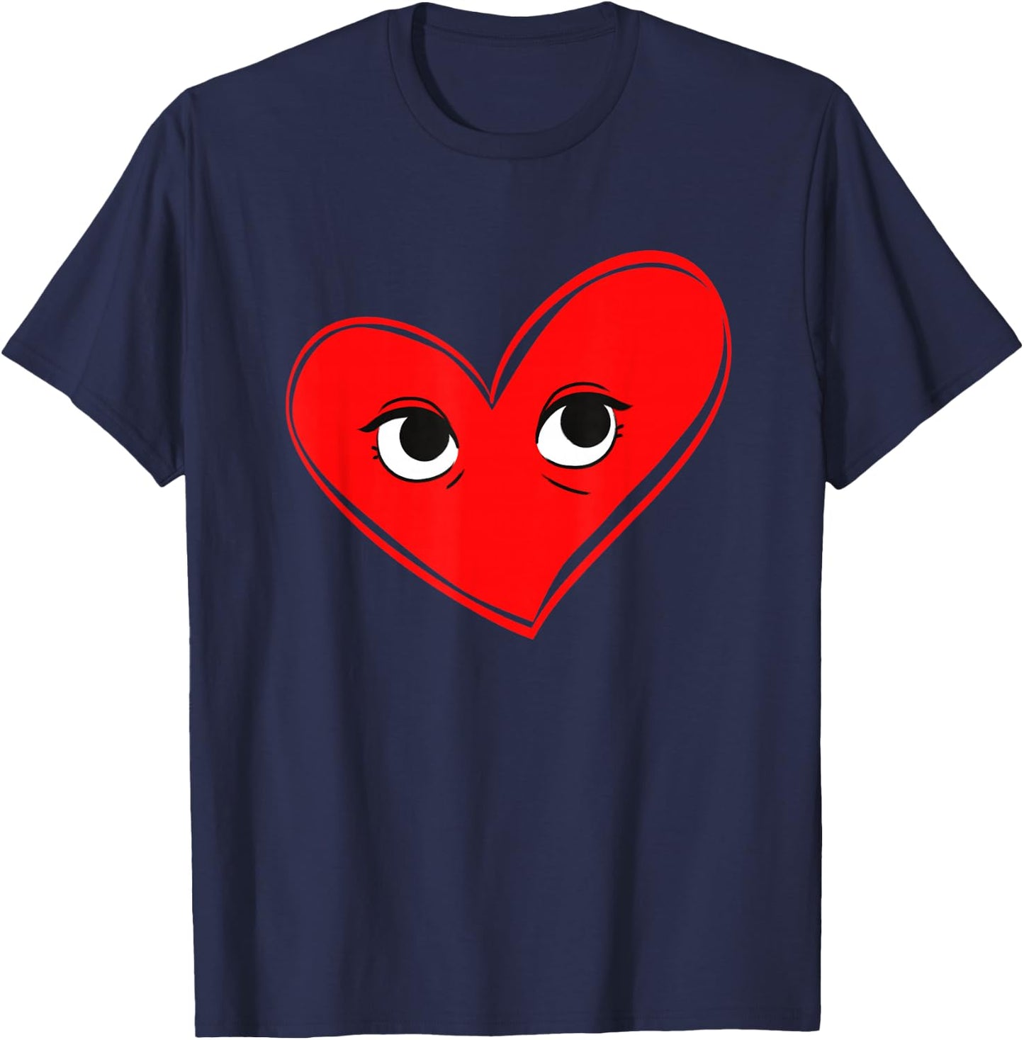 Cute Heart in Love and Children T-Shirt - T-Shirt | Navy