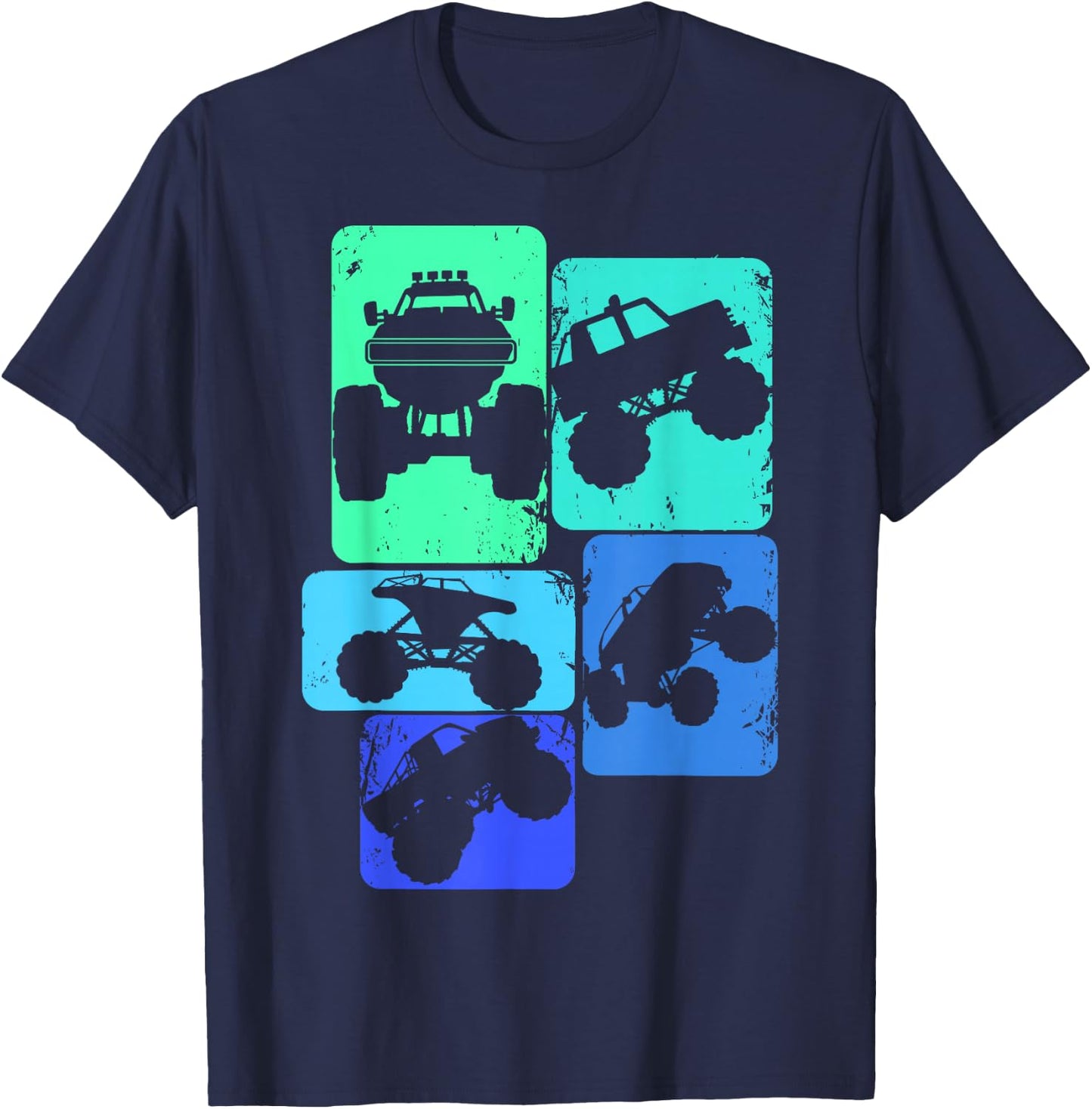 Monster Truck Boys Kids T-Shirt - T-Shirt | Navy