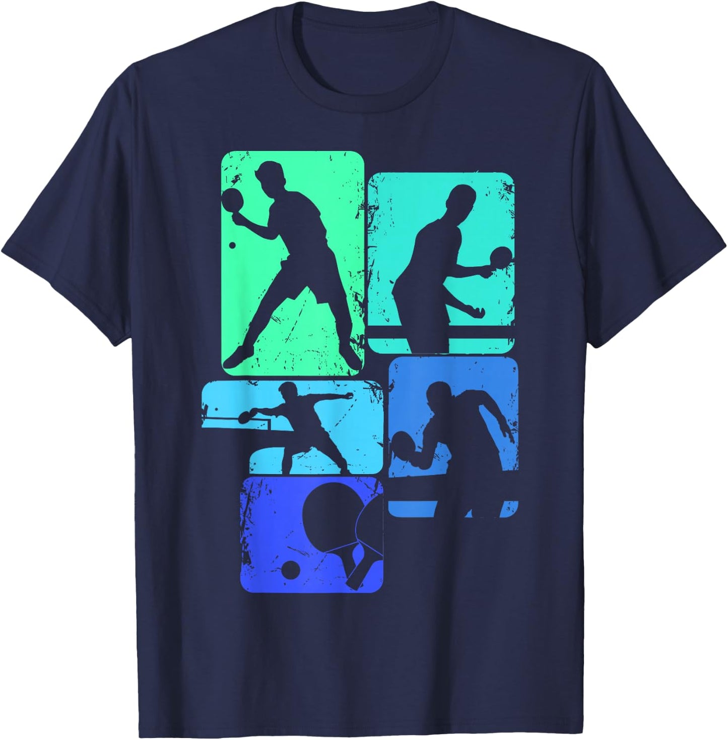 Table Tennis Ping Pong Youth Men Kids Boys T-Shirt - T-Shirt | Navy