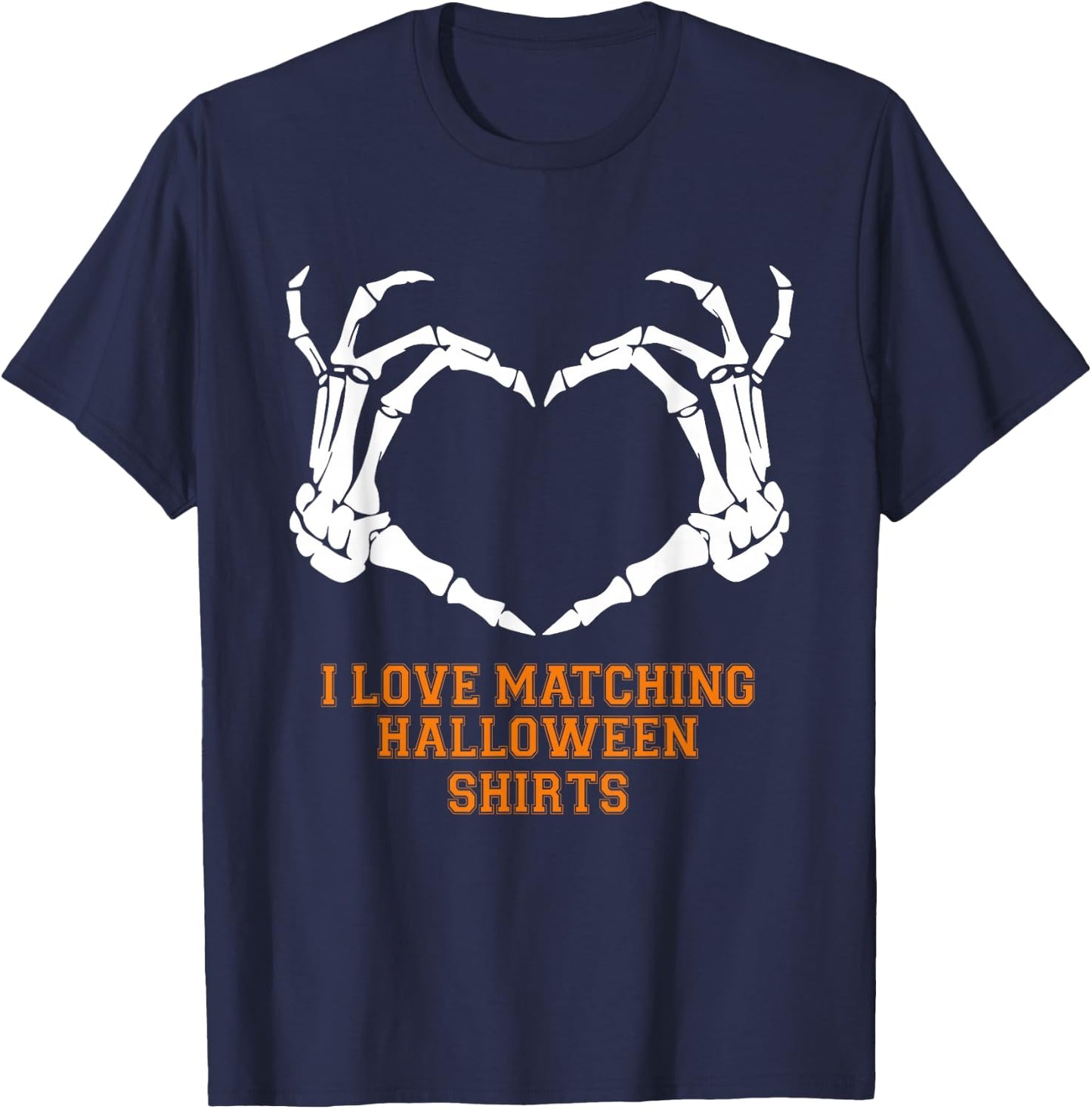 I Love Matching Halloween Shirts But I Don't Funny Couples T-Shirt - T-Shirt | Navy