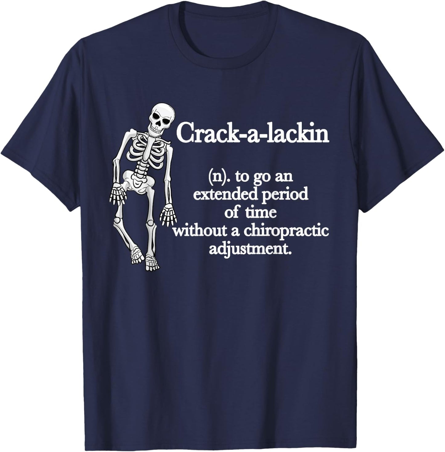 Funny Chiropractor Definition Chiropractic T-Shirt - T-Shirt | Navy