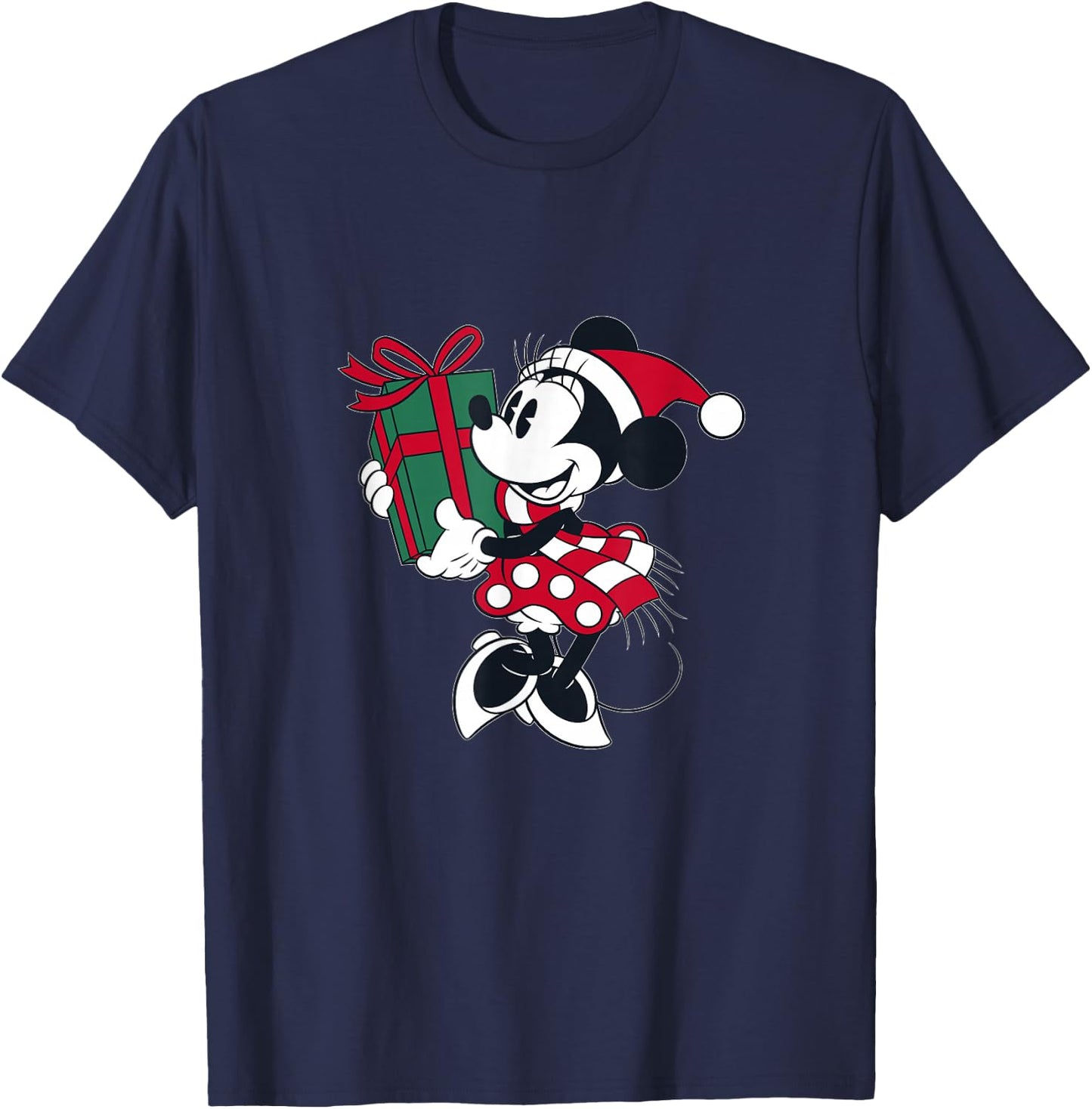 Disney Minnie Mouse Gift Holiday T-Shirt - T-Shirt | Navy