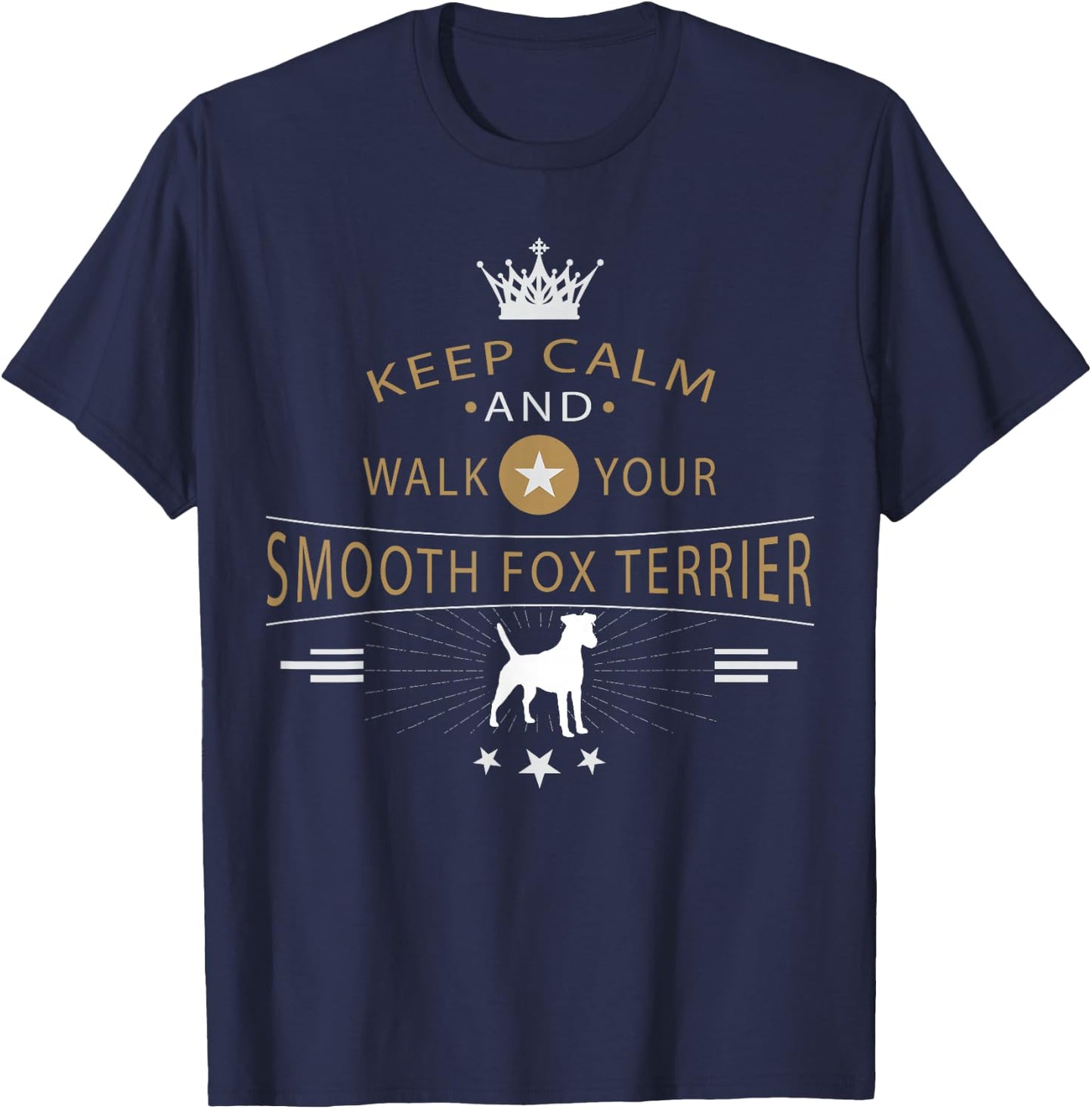 Smooth Fox Terrier Dog Breed T-Shirt - T-Shirt | Navy