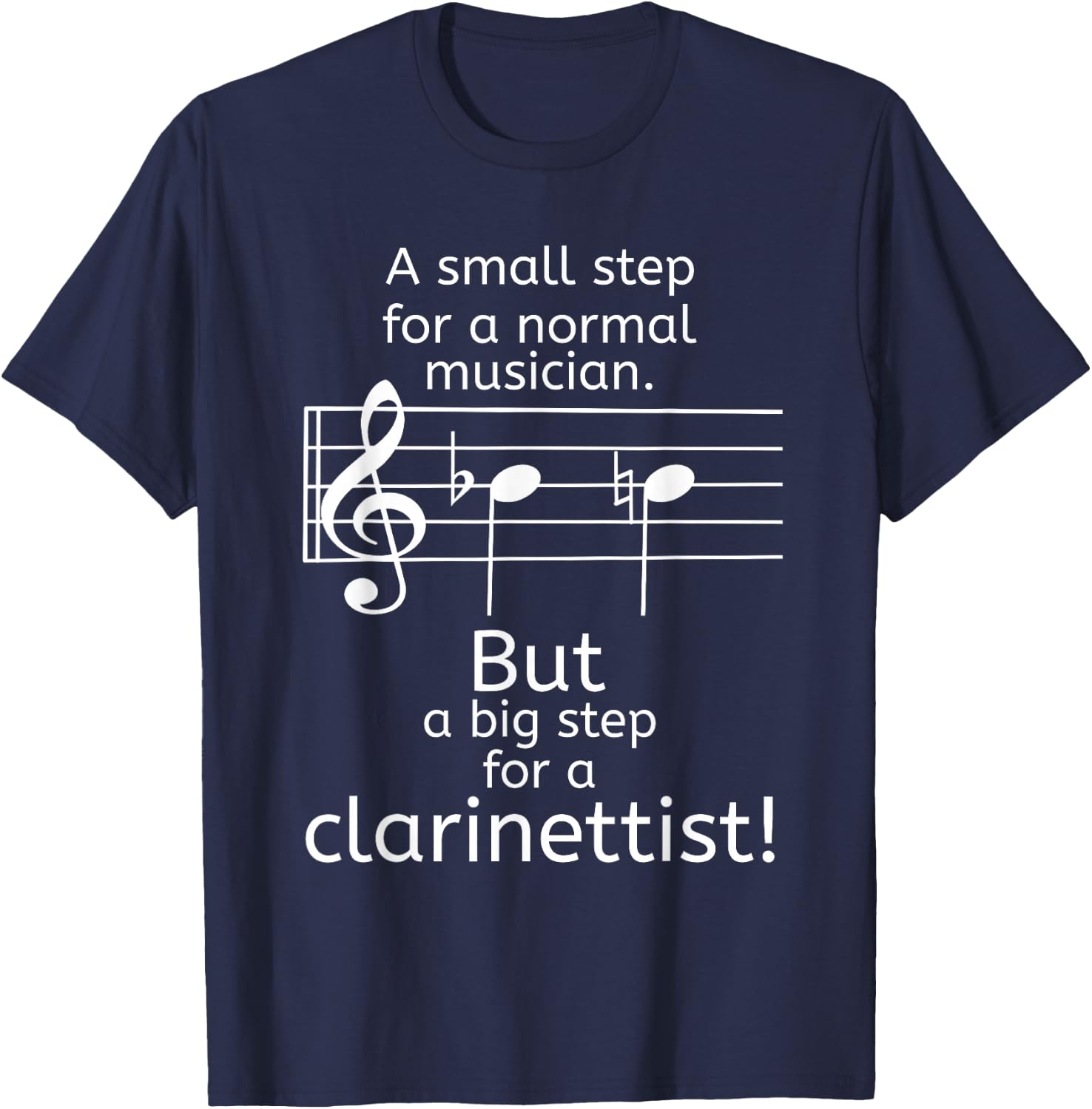 Funny Clarinet Musician Orchestra Clarinettist Design T-Shirt - T-Shirt | Navy