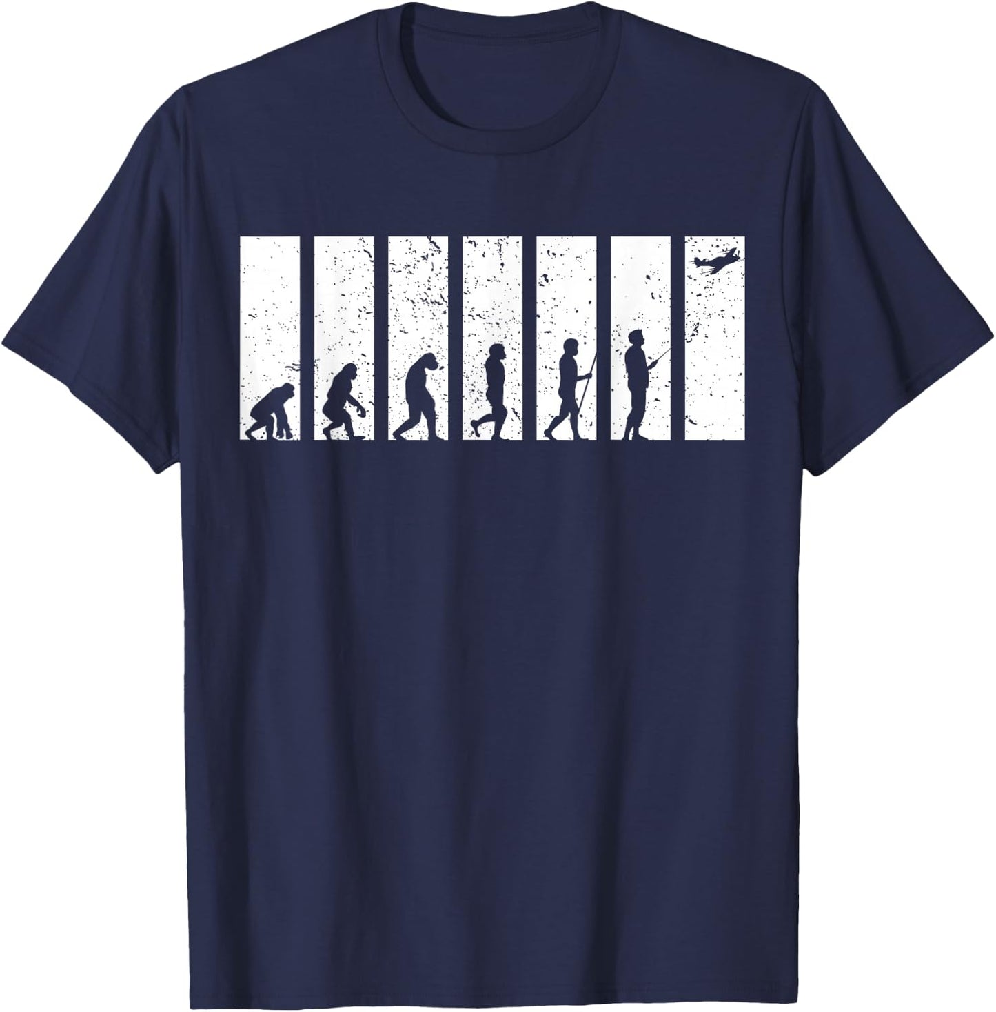 Evolution Model Flying Funny RC Airplane Aviator Gifts T-Shirt - T-Shirt | Navy