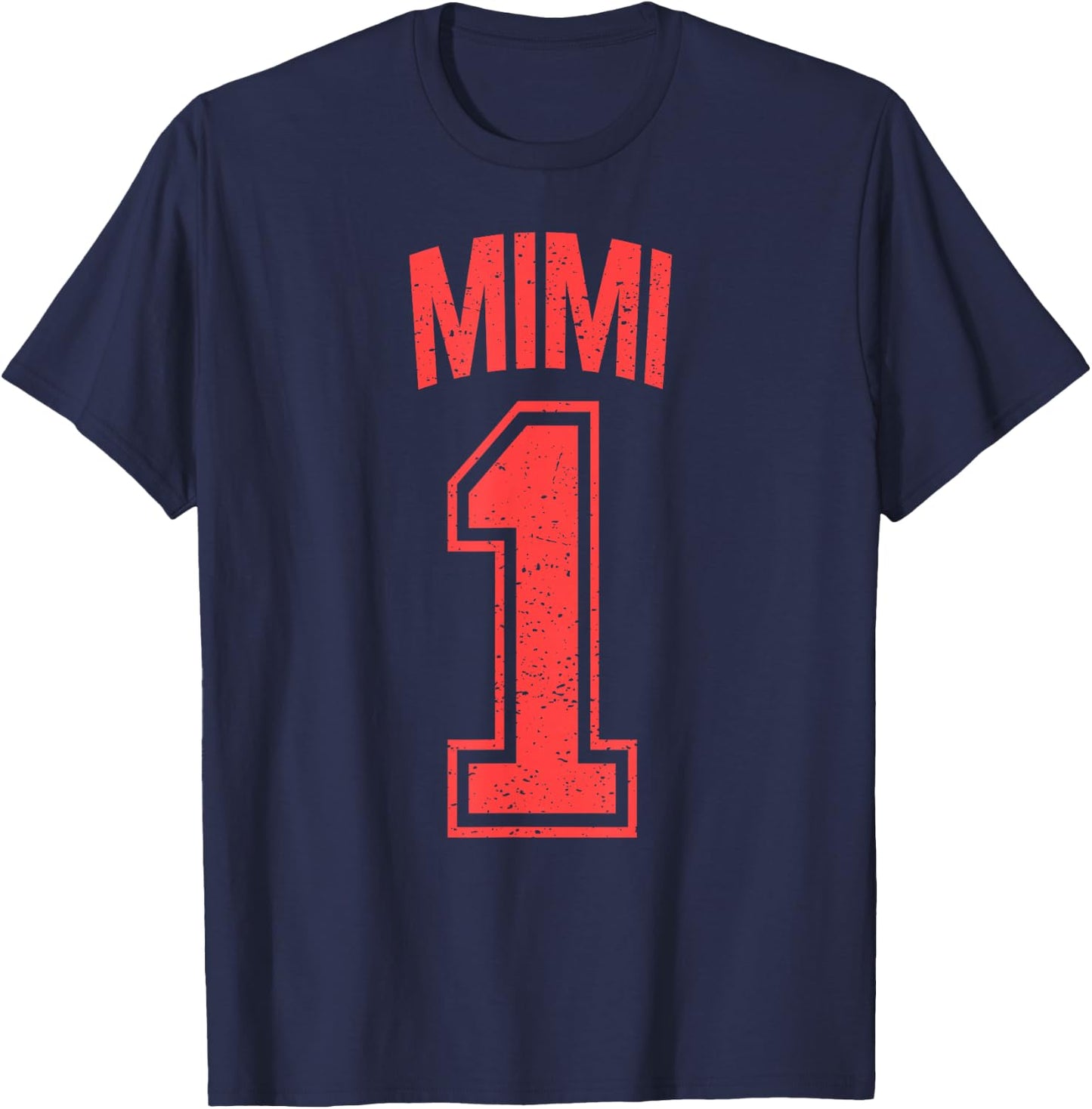 Mimi Supporter Number 1 Biggest Fan T-Shirt - T-Shirt | Navy