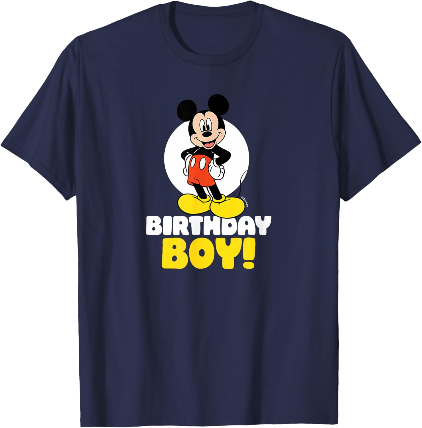 Mickey Mouse Birthday Boy T-Shirt - T-Shirt | Navy