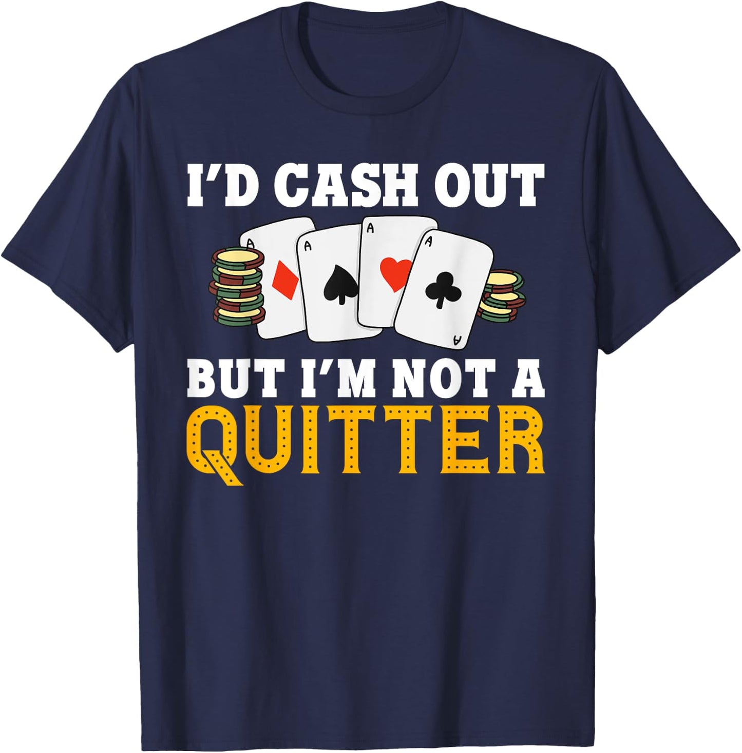 Funny Gambling Art Women Slot Machine Las Vegas T-Shirt - T-Shirt | Navy