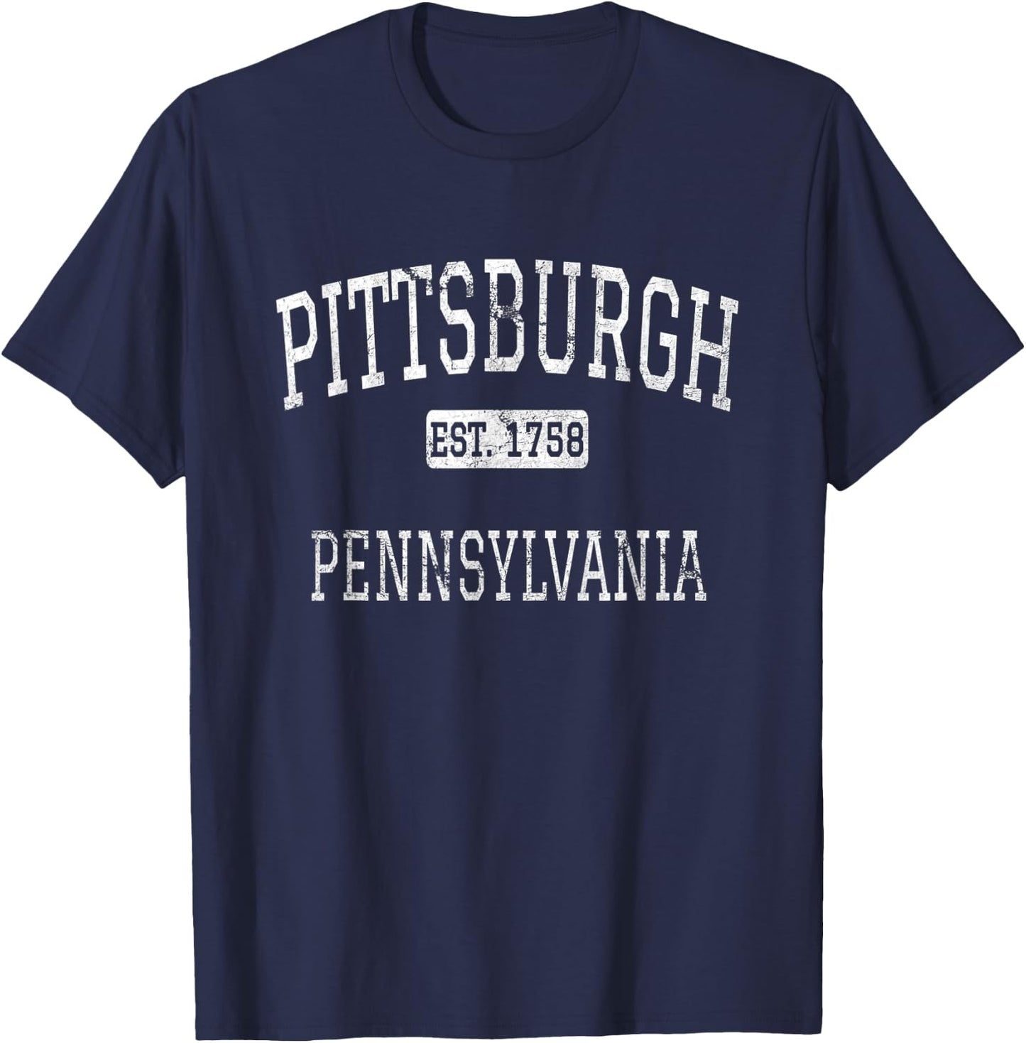 Pittsburgh Pennsylvania PA Vintage T-Shirt - T-Shirt | Navy