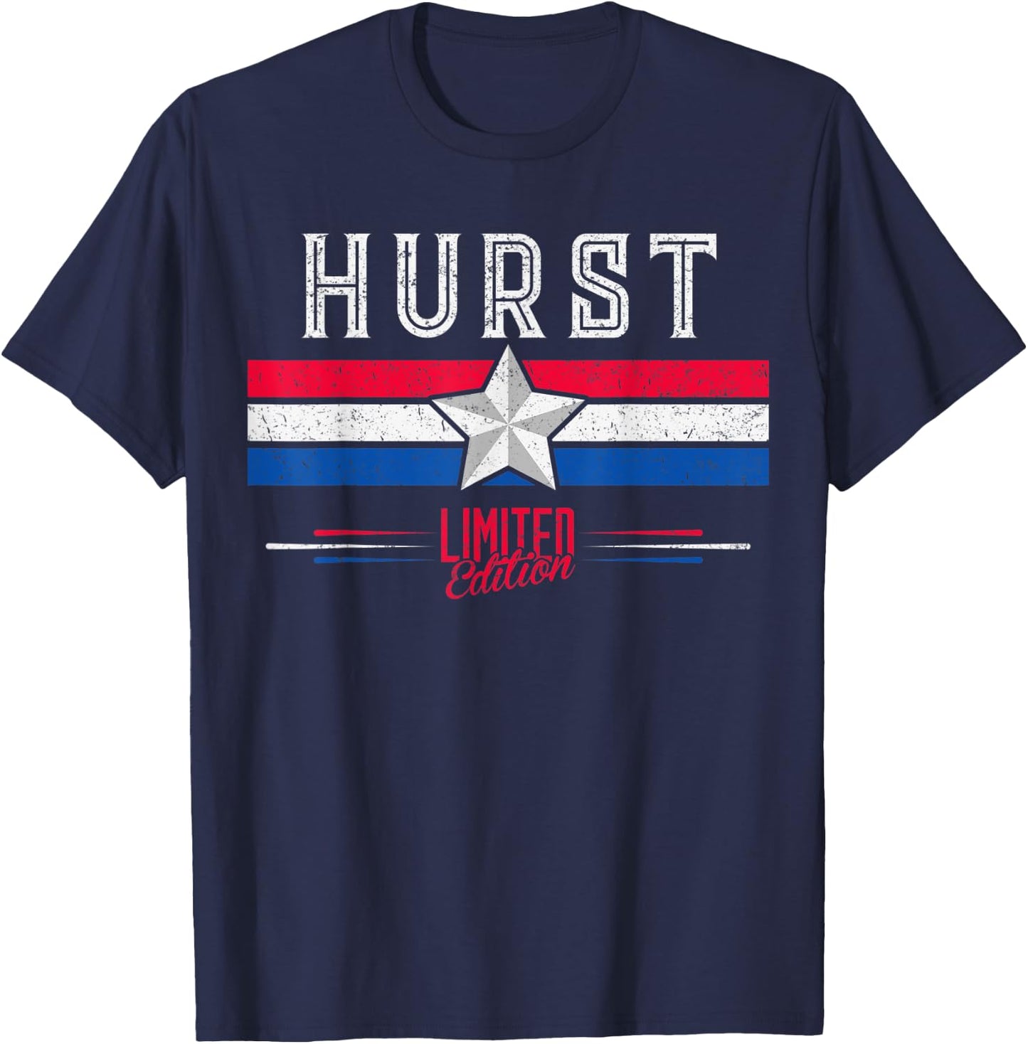 Hurst Retro Vintage Shirt Gift Women Men Kids T-Shirt - T-Shirt | Navy