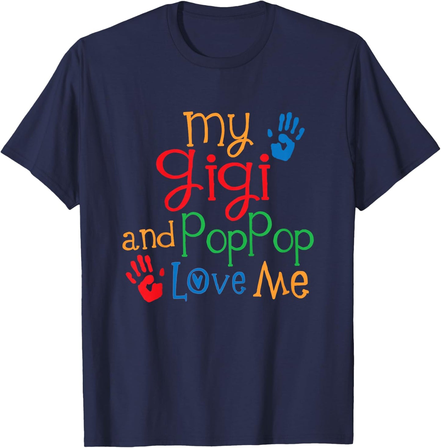 Kids My Gigi and PopPop Love Me T-Shirt - T-Shirt | Navy