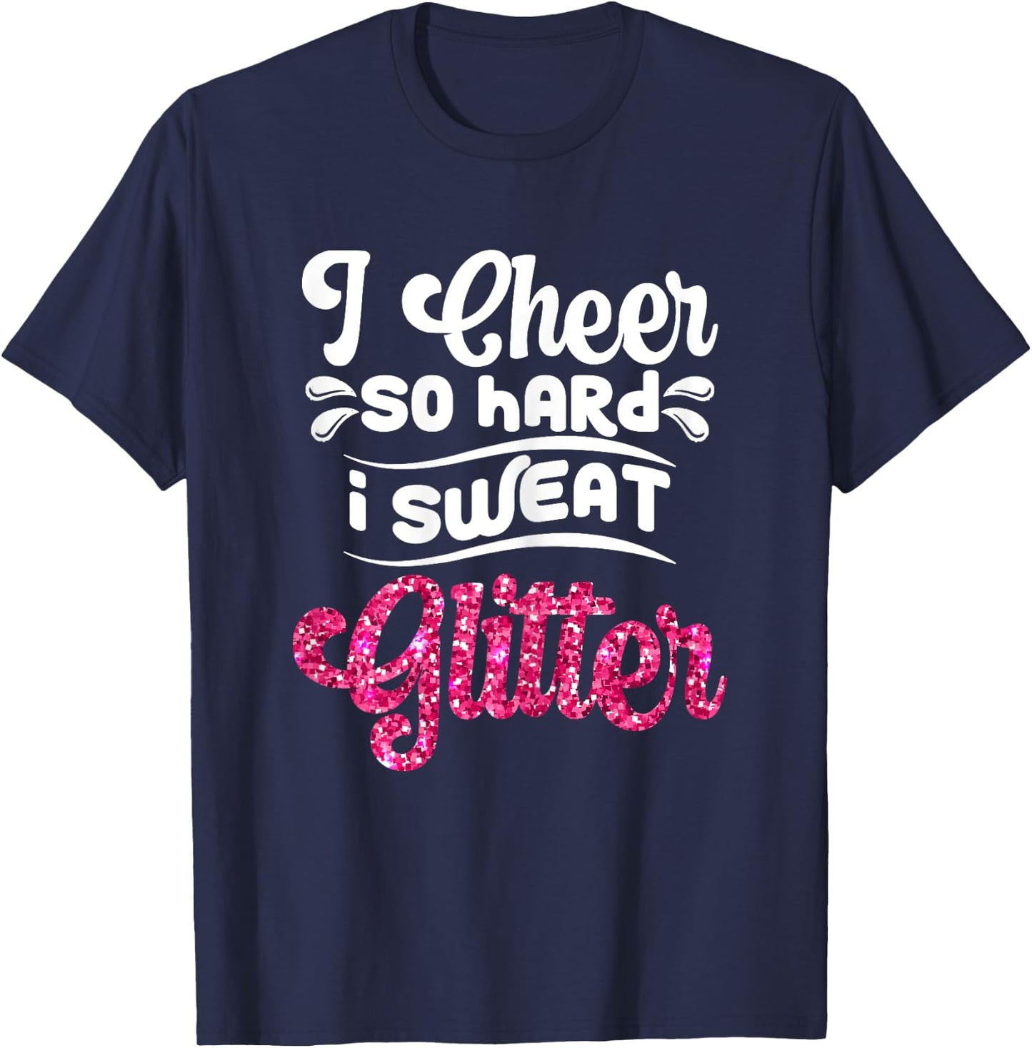 Funny Cheerleading Graphic For Cheer Girls Cheerleaders T-Shirt - T-Shirt | Navy