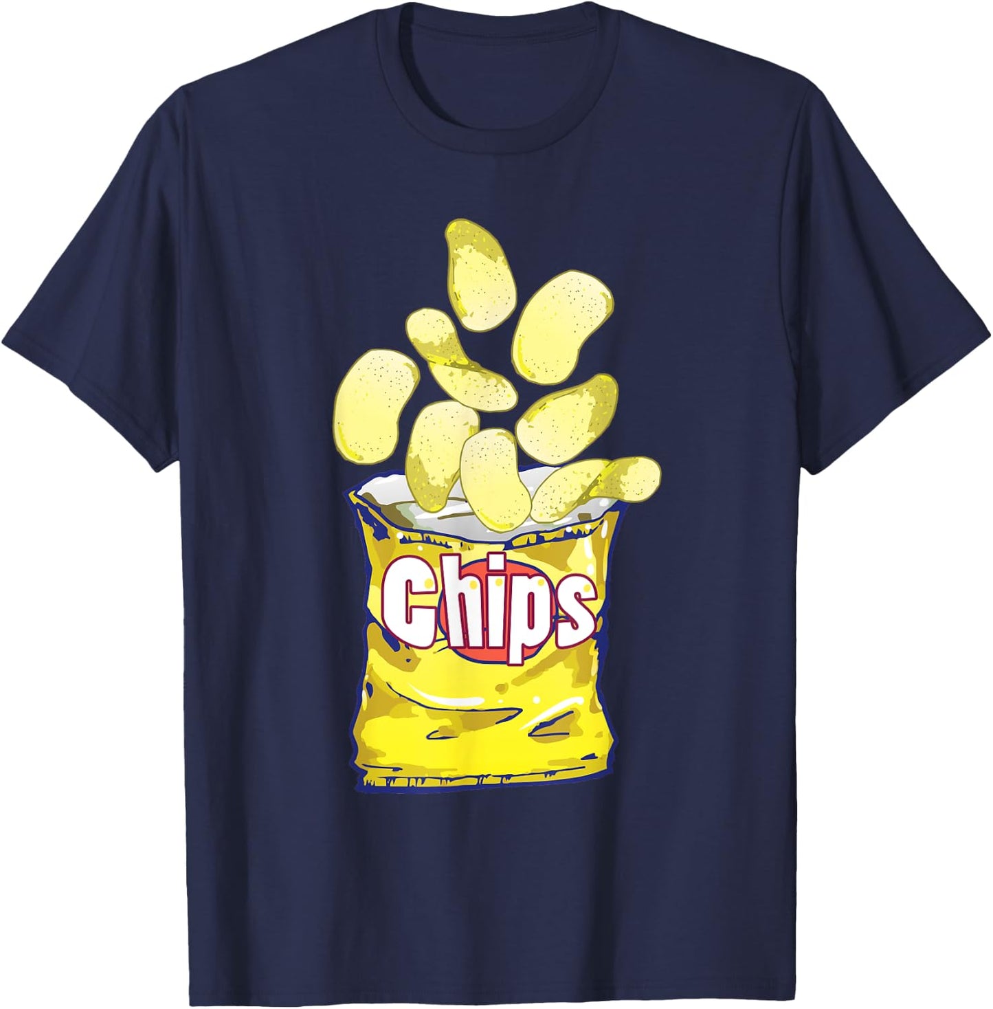 Game Day Potato Chips T-Shirt - T-Shirt | Navy