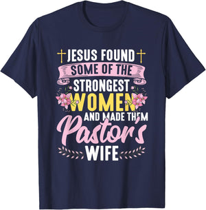 Pastor Wife Appreciation Church Christian Pastor Wife T-Shirt - T-Shirt | Navy