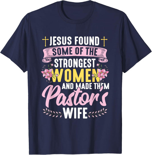 Pastor Wife Appreciation Church Christian Pastor Wife T-Shirt - T-Shirt | Navy