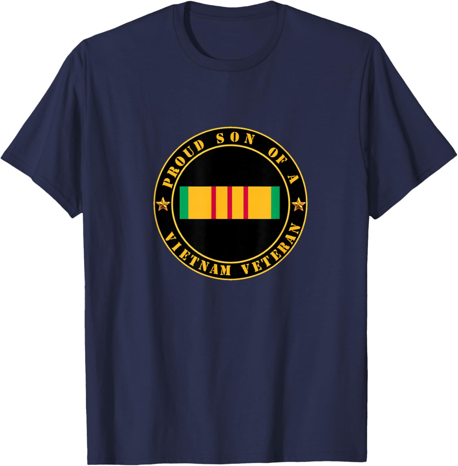 Proud Son of a Vietnam Veteran necklace - Viet Vet army T-Shirt - T-Shirt | Navy
