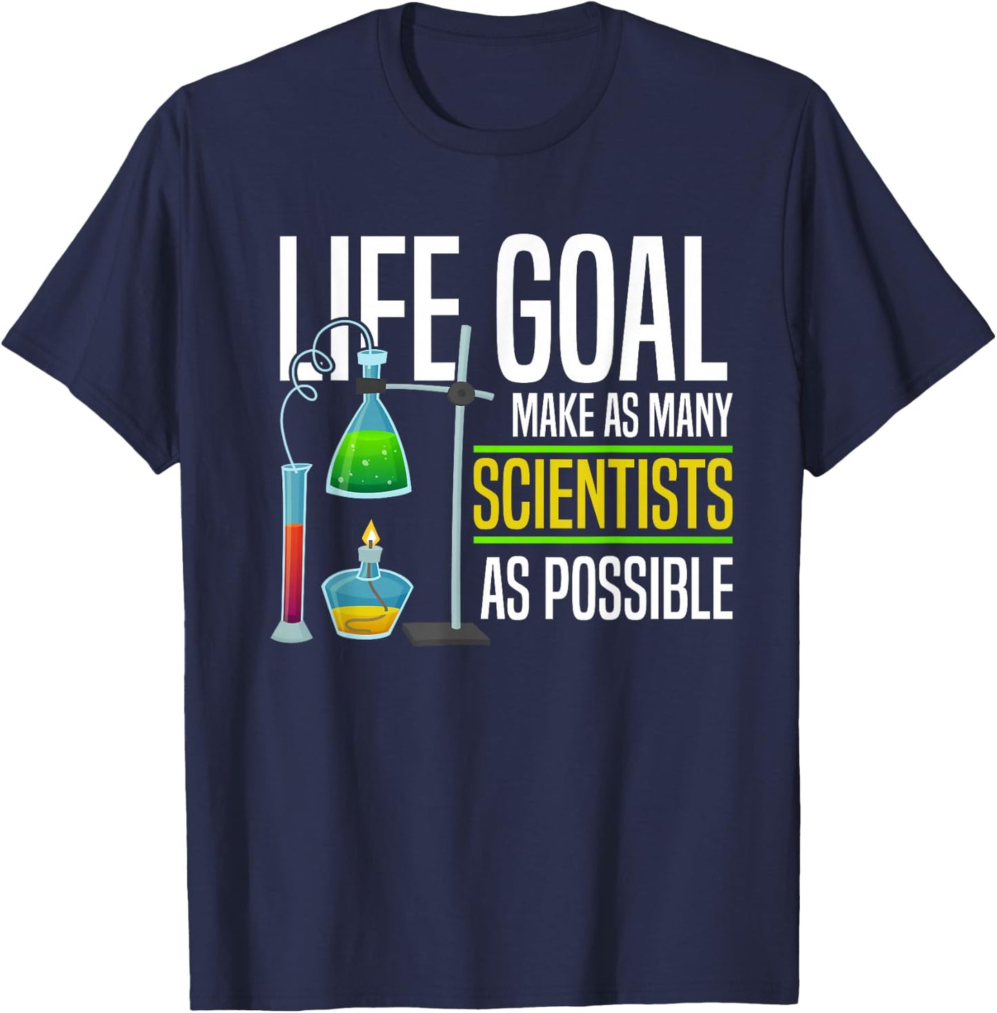 Scientist Professor Laboratory Research - Science T-Shirt - T-Shirt | Navy