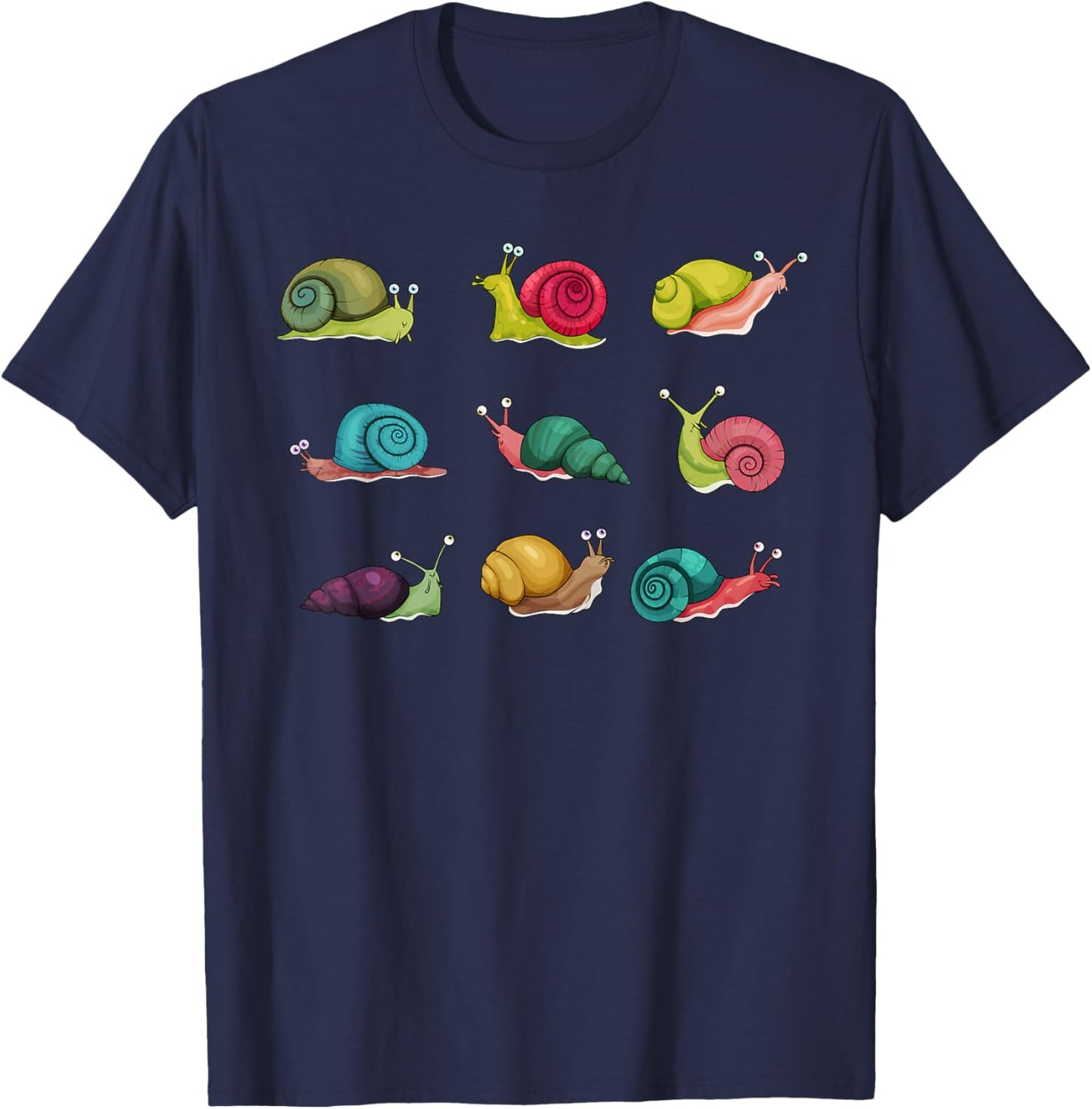 Funny Snails Gift Women Kids Sluggish Animal Lover T-Shirt - T-Shirt | Navy