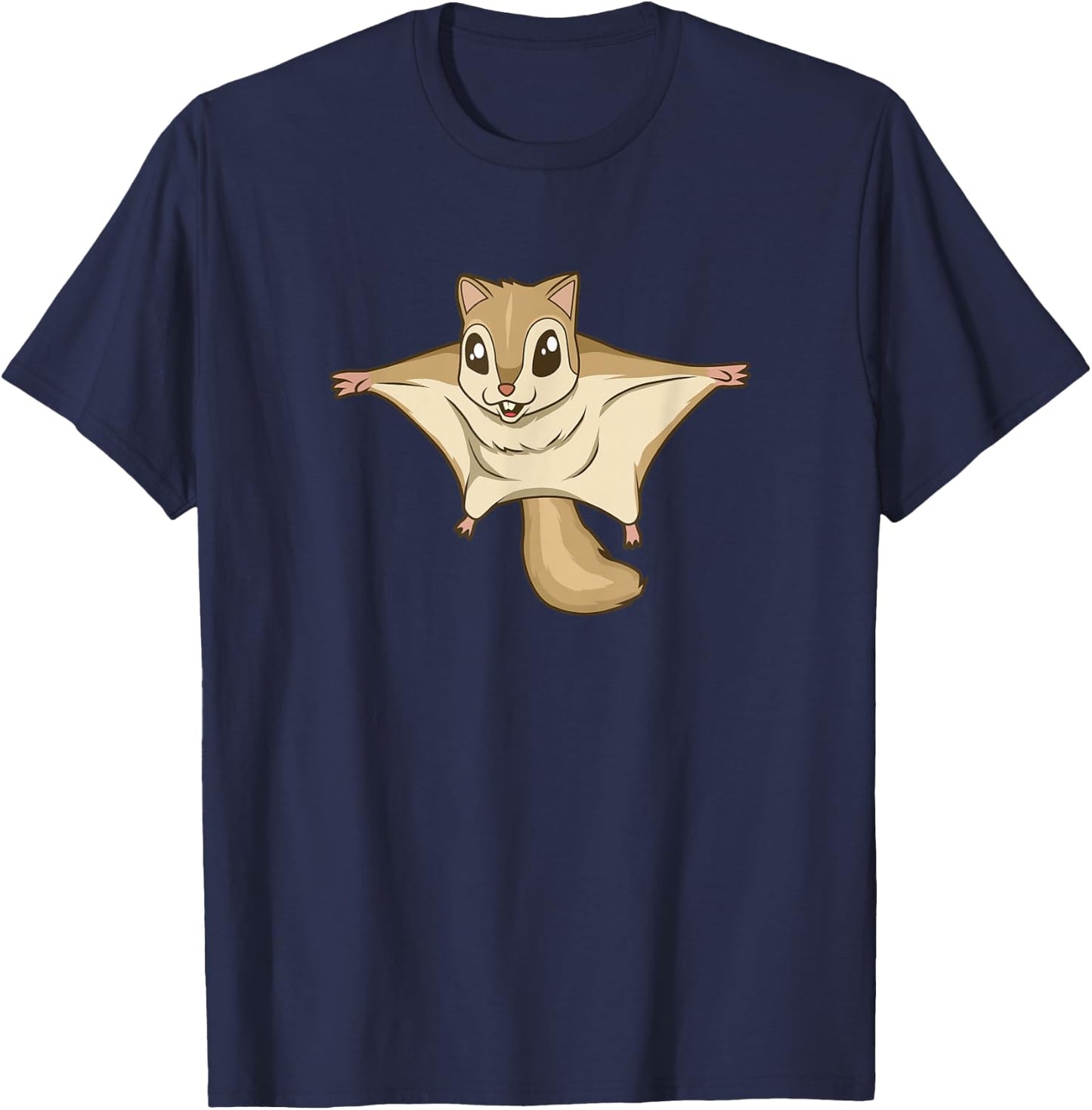 Kawaii Flying Squirrel T-Shirt - T-Shirt | Navy