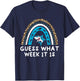 Guess What Week It Is Funny Shark Men Women & Kids T-Shirt - T-Shirt | Navy