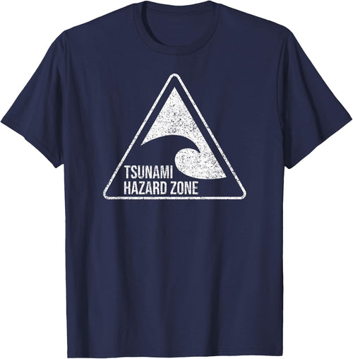 TSUNAMI Hazard Zone Warning Sign