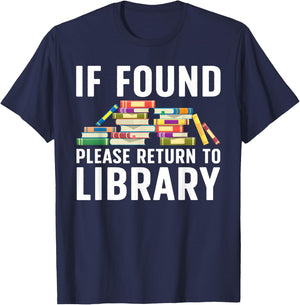 Funny Library Art Women Librarian Read Novel Lovers T-Shirt - T-Shirt | Navy