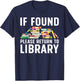 Funny Library Art Women Librarian Read Novel Lovers T-Shirt - T-Shirt | Navy