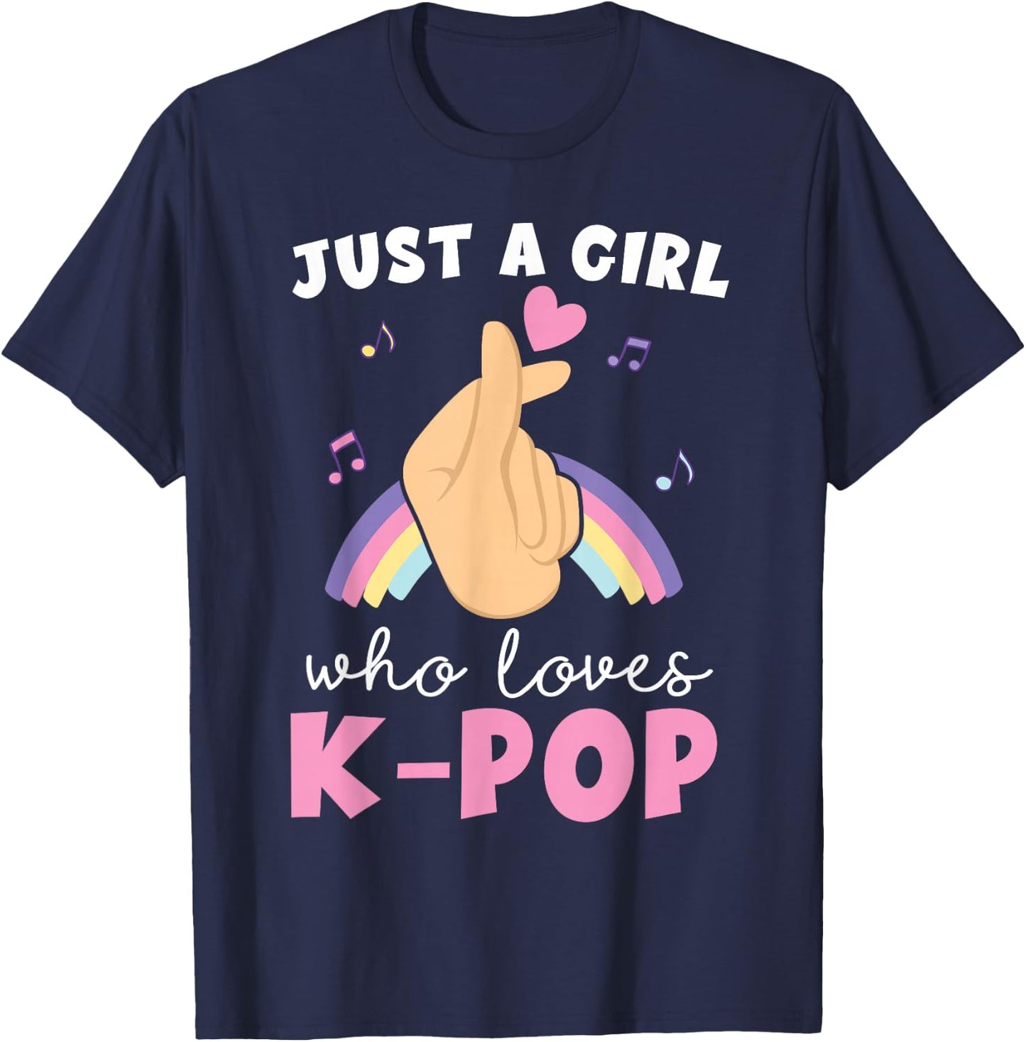 Just A Girl Who Loves K-Pop T-Shirt - T-Shirt | Navy