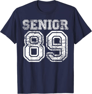 Senior 89 Shirt Class of 1989 High School 30-Year Reunion T-Shirt - T-Shirt | Navy