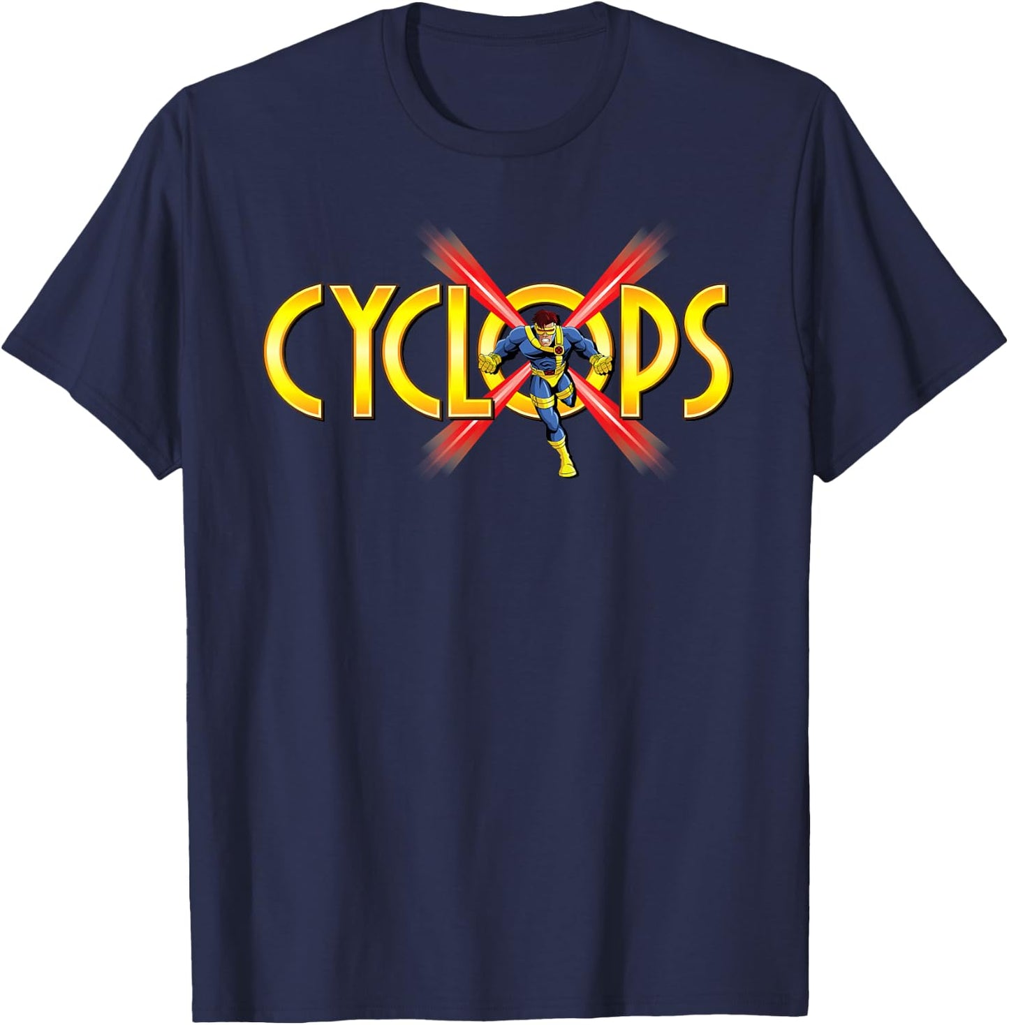 Marvel X-Men Cyclops Retro T-Shirt - T-Shirt | Navy
