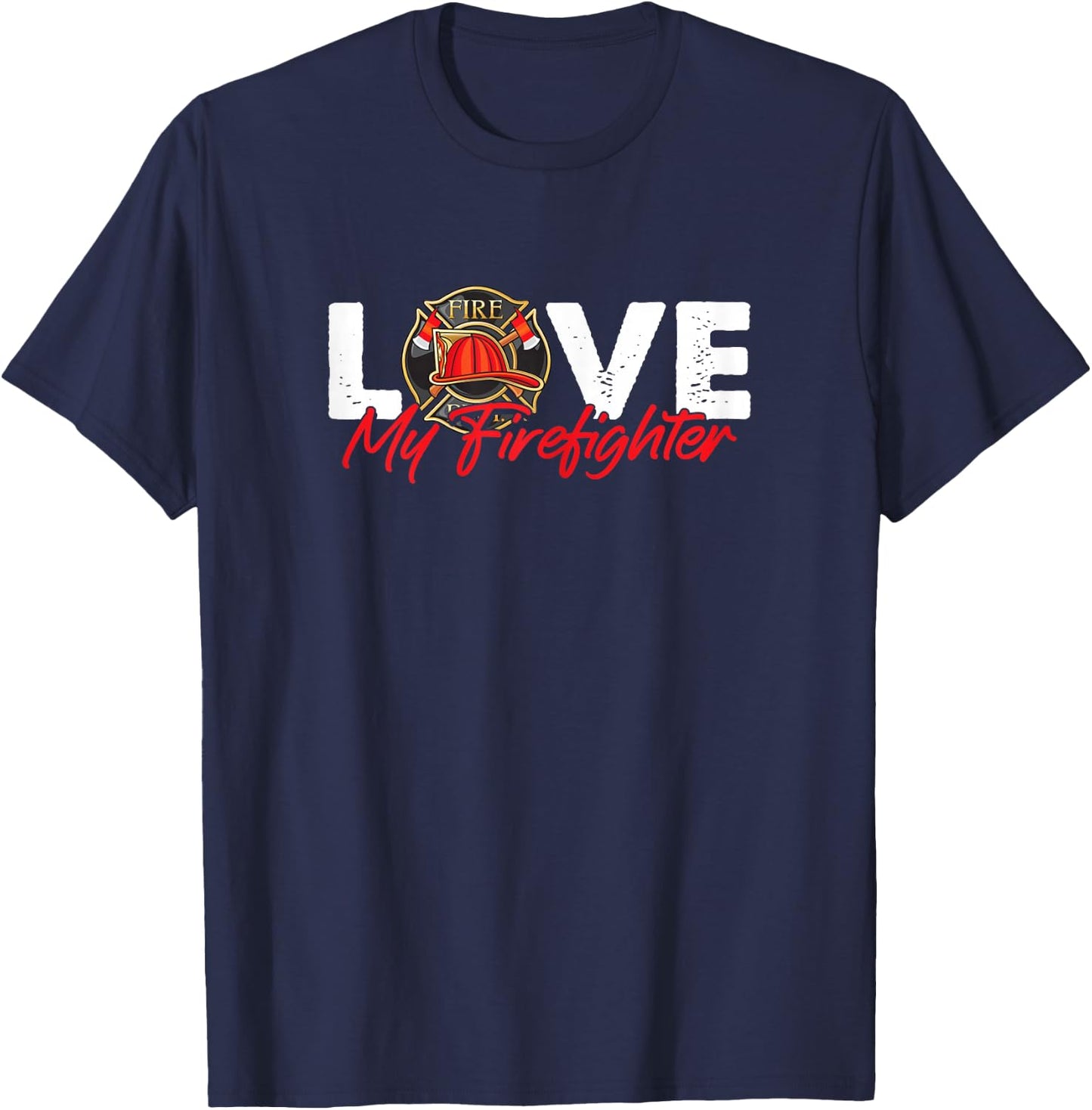 Fireman - Volunteer Fire Brigade T-Shirt - T-Shirt | Navy