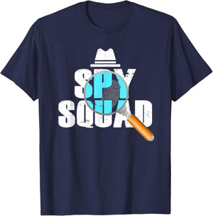Spy Squad Police Crime Investigator Private Detective Team T-Shirt - T-Shirt | Navy