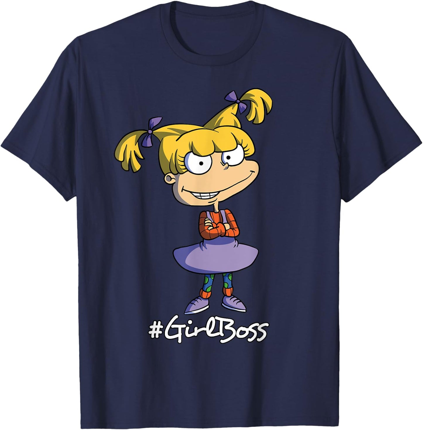 Mademark x Rugrats - Angelica Pickles Girl Boss Rugrats T-Shirt - T-Shirt | Navy