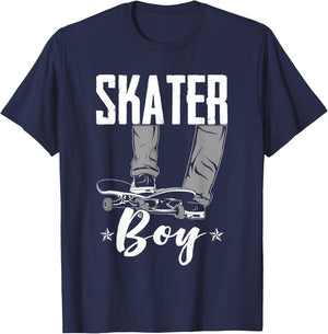 Funny Skateboard Lover Graphic for Boys and Men Skater T-Shirt - T-Shirt | Navy