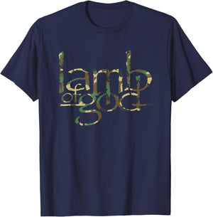 Lamb of God – Memorial Day Camouflage Logo T-Shirt - T-Shirt | Navy