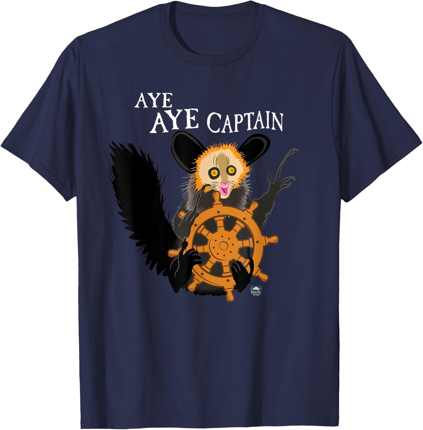 Aye Aye Captain Captain T-Shirt - T-Shirt | Navy
