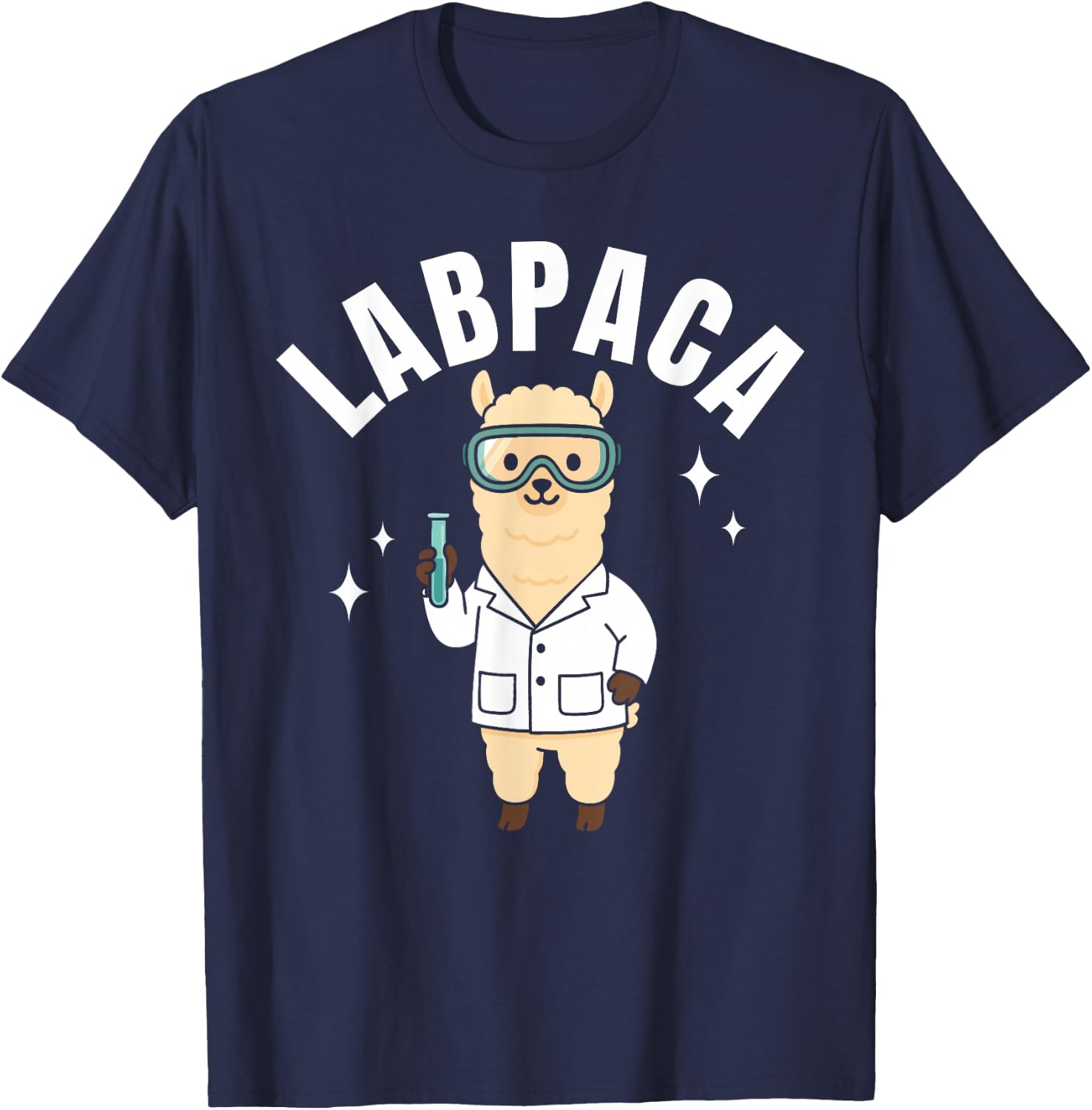 Funny Med Lab Tech Labpaca Laboratory Scientist MLPW Medical T-Shirt - T-Shirt | Navy