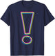 CMYK(W) Graphic Exclamation Point T-Shirt - T-Shirt | Navy