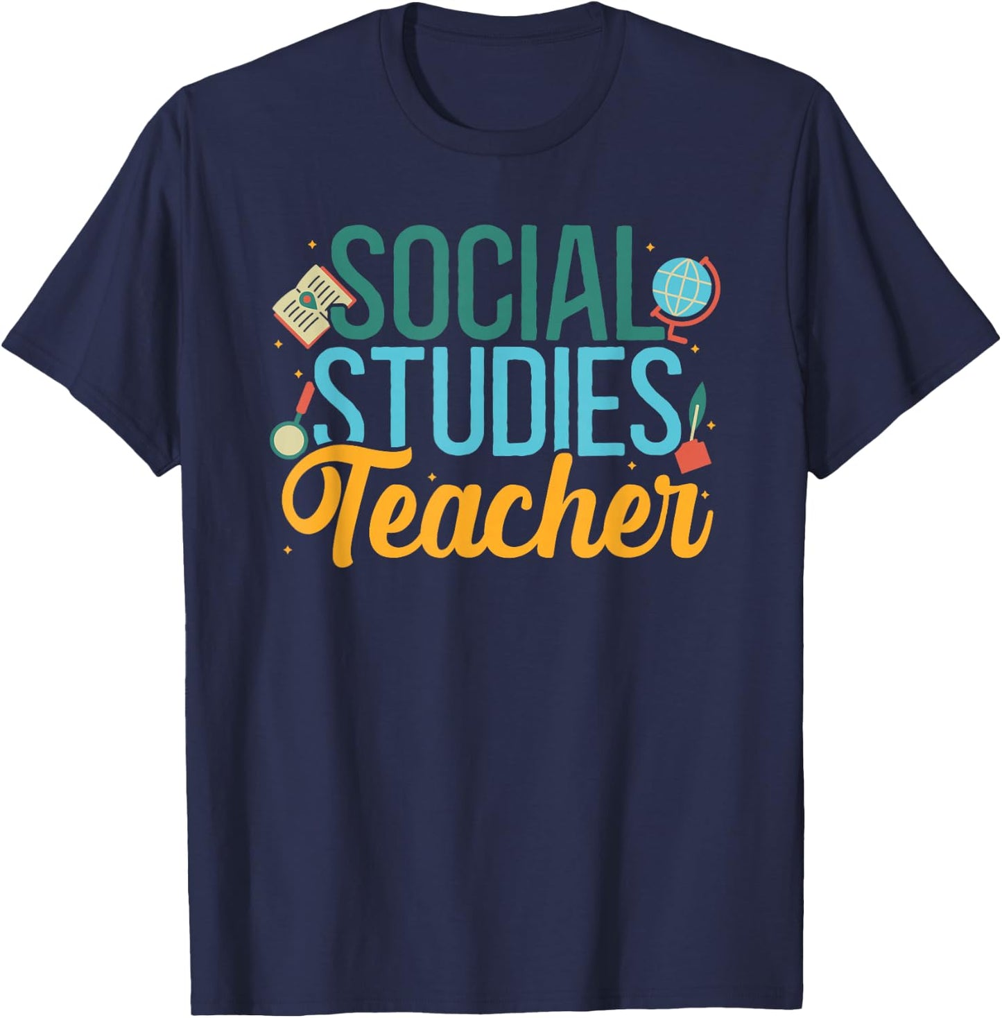 Social Studies Teacher Sociologist History Social Science T-Shirt - T-Shirt | Navy