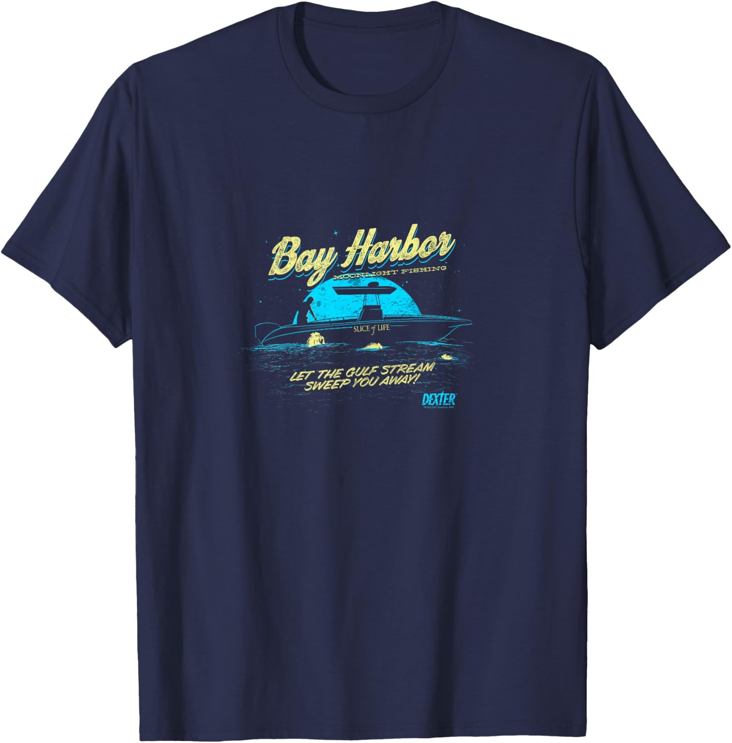 Dexter Moonlight Fishing T-Shirt - T-Shirt | Navy