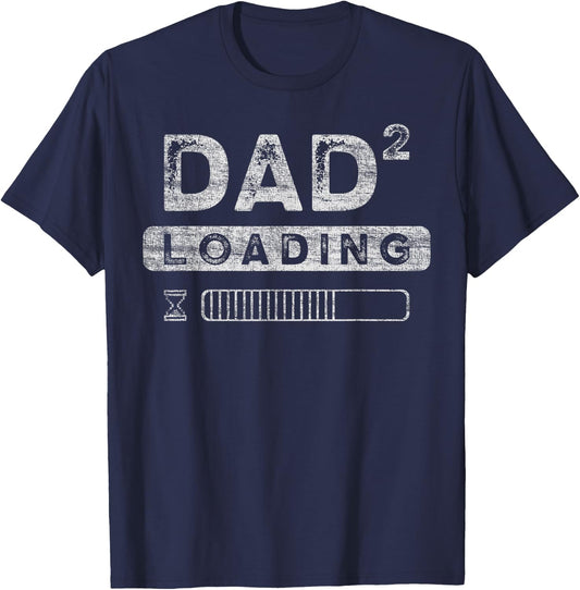 Expectant Dad, Dad-to-be, Future Dad, 2nd child T-Shirt - T-Shirt | Navy
