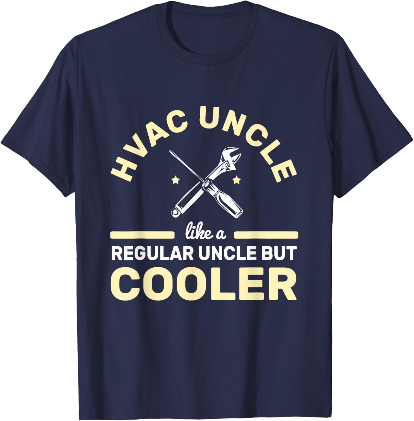 HVAC Uncle Like Regular But Cooler Ventilation HVAC T-Shirt - T-Shirt | Navy