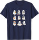 Ghost Reading Books, Bookish Halloween T-Shirt - T-Shirt | Navy
