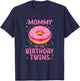 Mum of the Birthday Twins T-Shirt - T-Shirt | Navy